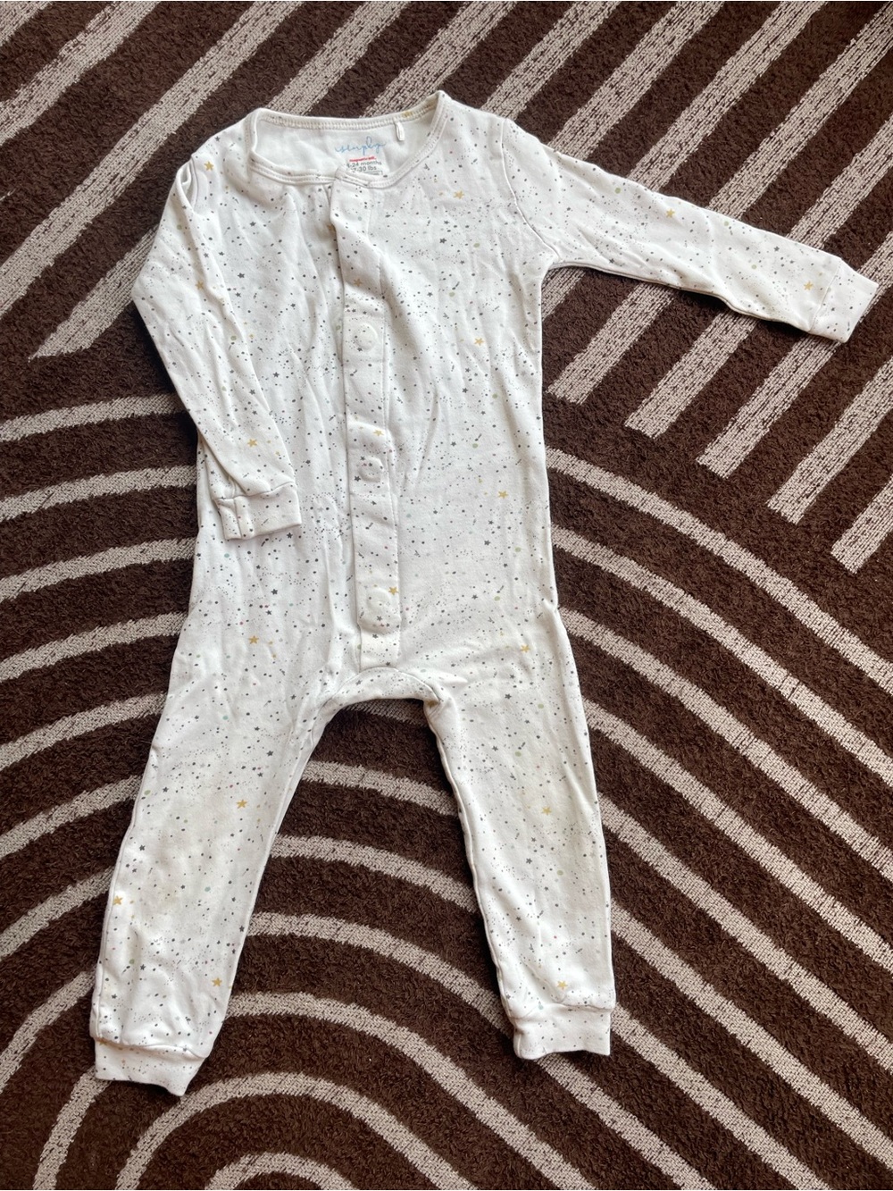 Magnetic Me 18-24 mo Pajama Set - Pink Floral & White Star - Picture 6 of 14